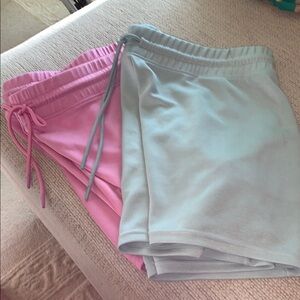 Member’s Mark New Scuba Material Pink and Mint Drawstring Shorts